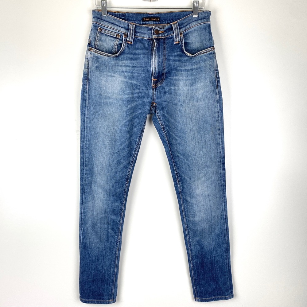 Nudie Jeans Tape Ted Grey Worn Indigo, W 31